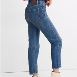 Madewell “The Mom Jean” in Downey Wash, size 28.